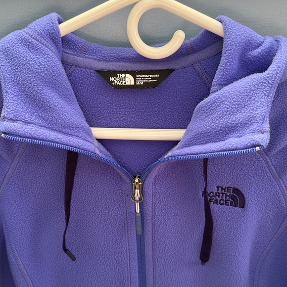 The North Face Purple Hooded Fleece Jacket Women’s Medium - Picture 4 of 4